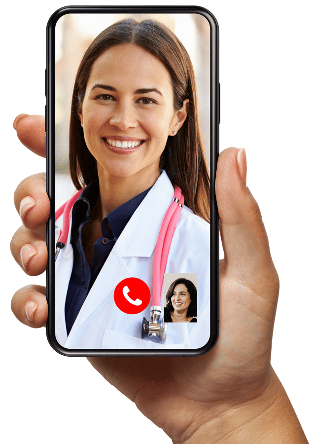 hand in iphone with doctor_lower-res hand in iphone with doctor_lower-res